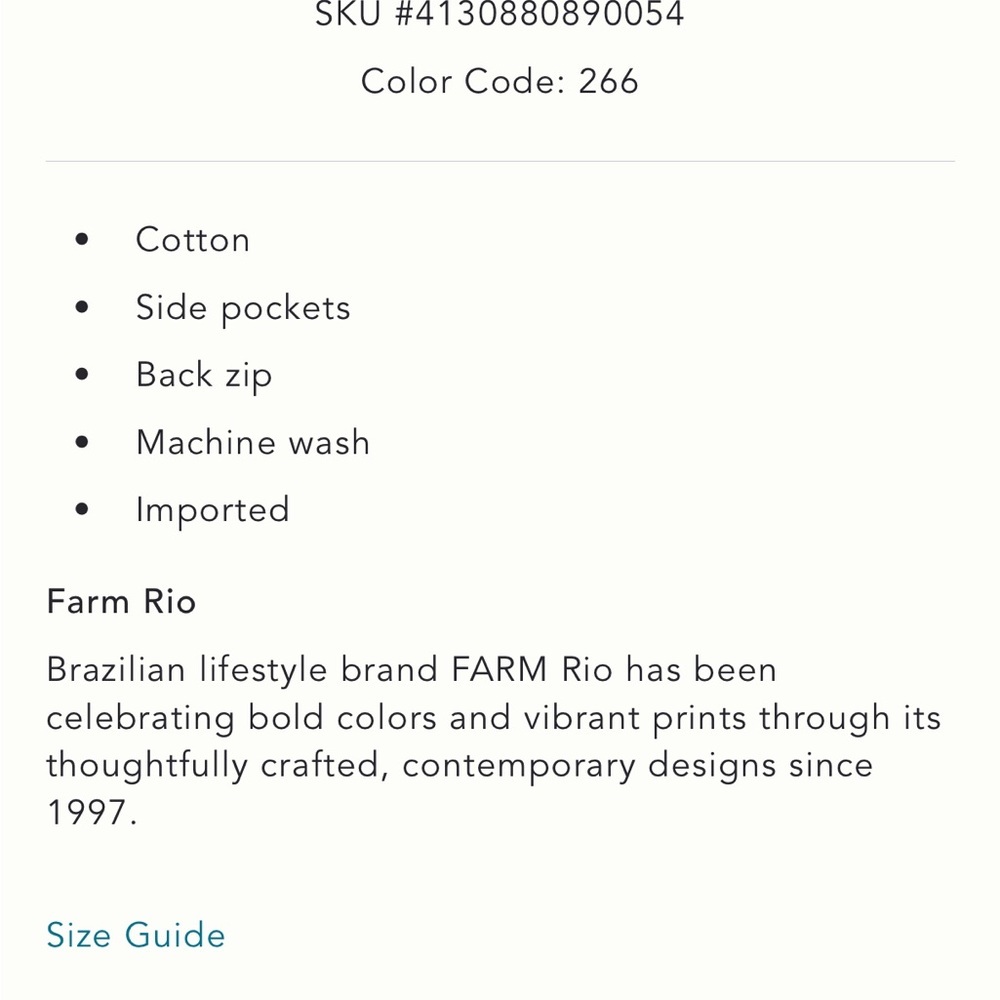 Farm Rio smocked midi dress. Size S. EUC. - Picture 7 of 8